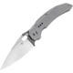 Bestech Knives Exploit Framelock Folding Knife, 3.13" satin finish S35VN stainless blade, Gray stonewash finish titanium handle, BT2005A