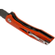 Bestech Knives Eye of Ra Linerlock Orange Folding Knife, 3.38 gray coated D2 tool steel blade, Orange G10 handle, BG23D