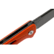 Bestech Knives Eye of Ra Linerlock Orange Folding Knife, 3.38 gray coated D2 tool steel blade, Orange G10 handle, BG23D