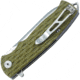 Bestech Knives Grampus G10 Linerlock Beige Folding Knife, 3.5in Satin D2 Tool Steel Drop Point, Tan Sculpted G10 Handle, Pocket Clip, Tan, BG02C