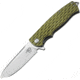 Bestech Knives Grampus G10 Linerlock Beige Folding Knife, 3.5in Satin D2 Tool Steel Drop Point, Tan Sculpted G10 Handle, Pocket Clip, Tan, BG02C