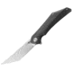 Bestech Knives Kamoza Framelock Gray Folding Knife, 3.63 stonewash finish Bohler M390 stainless tanto, Gray stonewash finish titanium handle, BT1911A