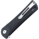 Bestech Knives Kendo G10 Linerlock Folding Knife, 3.75in Satin D2 Tool Steel Tanto Blade, Black G10 Handle, Pocket Clip, Black, BG06A-1