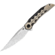 Bestech Knives Samari Framelock Bronze Folding Knife, 3.88 satin finish Bohler M390 stainless blade, Black and bronze titanium handle, BT2009D