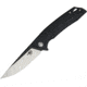 Bestech Knives Spike Linerlock Folding Knife, 3.75in 12C27 Sandvik SS Drop Point, Black Glass Filled Nylon Handle, Pocket Clip, Black/Satin Blade, Black, BG09A-1
