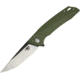 Bestech Knives Spike Linerlock Folding Knife, 3.75in 12C27 Sandvik SS Drop Point, Green Glass Filled Nylon Handle, Pocket Clip, Black/Satin Blade, Green, BG09B-1