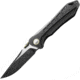 Bestech Knives Supersonic Framelock Black Folding Knife, 3.5 S35VN stainless blade, Black tumbled finish titanium handle, BT1908A