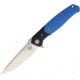 Bestech Knives Swordfish G10 Linerlock Blue Folding Knife, 4 satin finish D2 tool steel blade, Black and blue G10 handle, BG03D