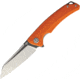 Bestech Knives TEXEL Linerlock Orange Folding Knife, 3.25 D2 tool steel gray titanium coated and satin, Orange G10 handle, BG21D-2