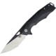 Bestech Knives Toucan Linerlock/ Folding Knife, 3.5in D2 Tool Steel Blade, Black G10 Handle, Thumb Pull, Pocket Clip, Satin And Black Blade, Black, BG14A-2