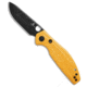 Bestechman Bestechman Angry Owl Button Lock Knife Yellow G-10 3.25" Black PVD BMK12A-2, Yellow, D2, adult, BHQ-212848