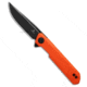 Bestechman Bestechman Mini Dundee Double Detent Knife Orange G-10 2.9" Black, Orange, D2, adult, BHQ-200630