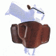 Bianchi 106 Minimalist with Snap Holster - Plain Tan, Left Hand 19265