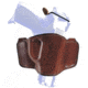 Bianchi 106 Minimalist with Snap Holster - Plain Tan, Left Hand 19269