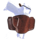 Bianchi 106 Minimalist with Snap Holster - Plain Tan, Left Hand 19273