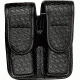 Bianchi 7902 Double Mag Pouch - Basket Black, Brass 22193