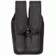 Bianchi 7344 AccuMold Slimline Double Mag Pouch, Black w/ Hidden Snap