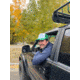 Big Agnes Camp Foam Front Trucker, White/Kelly Green, One Size, AHCAMP-WKG-OS