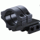 Model 302 1in Long Double Strap Offset Dovetail Ring,Single,Matte Black