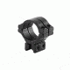 Model 304 1in Long Double Strap Dovetail Ring,Low,Single,Matte Black