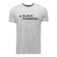 Black Diamond Mini Stacked Short Sleeve Tee - Mens, Nickel Heather, Medium, AP7524891014MED1