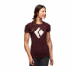 Black Diamond SS Chalked Up Tee - Womens, Bordeaux Heather, Extra Small, AP7300526022XSM1