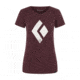 Black Diamond SS Chalked Up Tee - Womens, Bordeaux Heather, Extra Small, AP7300526022XSM1