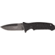 Black Fox Tactical Linerlock Fold Knife, SS assisted opening standard edge spear bla, Grooved black G-10 Handle BF111T
