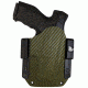 Black Rhino Concealment Tac Carry Holster System w/ Light Holster - Smith and Wesson, Model Smith and Wesson M and P 45 Compact, LHded Shooter, Cant 10 Degrees, Carbon Fiber OD Green, 191204792522