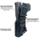 Black Scorpion Outdoor Gear Pro IDPA Competition Holster, Right Hand, GLOCK 17/ 19/ 19X/ 22/ 45, 4.02 - 4.49in Barrel, 1.5 - 1.75in Belts, Kydex, Carbon Fiber, HC03-IDPA-GL17CFRH