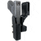 Black Scorpion Outdoor Gear Pro USPSA Competition Holster, Right Hand, GLOCK 17/ 19/ 19X/ 22/ 45, 4.02 - 4.49in Barrel, 1.5 - 1.75in Belts, Kydex, Carbon Fiber, HC04-USPSA-GL17CFRH