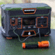 Blackfire-Klein Outdoors Rechargeable LED Flashlight Lantern, Lithium-Ion, White, 500 Lumen, Black/Orange, BBM6412