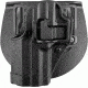 BlackHawk CQC CF Holster w/ Belt Loop &amp; Paddle, SERPA, Matte Black Finish - Left Hand, H&amp;K P30