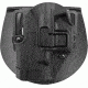 BlackHawk CQC SERPA Beltloop, Paddle Holster, Left, Matte Black 410501BKL