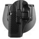 BlackHawk CQC SERPA w/Beltloop &amp; Paddle Holsters, Glock 31/Glock 17/Glock 22, Left Hand, Matte, Black, 410000BK-L