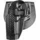 BlackHawk CQC SERPA Beltloop/Paddle Holster, Left, Carbon Black 410004BKL