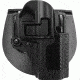 Blackhawk SERPA CQC Belt Loop/Paddle Active Retention Holster, Right Hand, Carbon Black, Ruger SR 9, 410041BK-R, EDEMO1