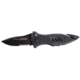 Blackhawk CQD Mark I Alum Handle Knife - Serrated Edge, Black 15M311BK