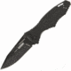 BlackHawk Hornet Folding Knife, 3.25in, D2 Tool Steel, Plain Edge, Sideliner G-10 Handle, Black, BH15H201BK