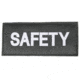 Blackhawk Safety Patch (White on Black)