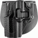 Blackhawk SERPA CQC Belt Loop/Paddle Active Retention Holster, Left Hand, Carbon Black, H&amp;K P-30, 410017BK-L
