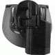 Blackhawk SERPA CQC Belt Loop/Paddle Active Retention Holster, Right Hand, Carbon Black, Ruger P95, 410012BK-R
