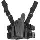 BlackHawk SERPA Tactical Level 3 Thigh Holster, Colt 1911, Right Hand, Matte, Black, 430603BK-R