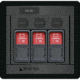 Blue Sea Systems 1148 Remote Control Panel w/3 2145 Remote Control Contura Switch 57215