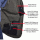 Blue Stone Safety Olive Concealment Vest, Olive, Xl C565-004, EDEMO1