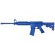 Blueguns Colt M4 Training Rifle, Not Weighted, No Light/Laser Attachment, Flat Top Closed Stock, Fwd Rail, Blue, FSM4FTRCS