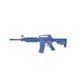 Blueguns Colt M4 Training Guns, Weighted, No Light/Laser Attachment, Rifle, Blue, Closed Stock, 14" Barrel, FSM4CS14W