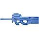 Blueguns FN Herstal P90 Training Guns, Unweighted, w/o Light/Laser Attachment, Rifle, Long Suppressor, Blue, FSFNP90S
