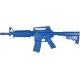 Blueguns Colt M4 Commando Training Guns, Not Weighted, No Light/Laser Attachment, Rifle, Open Stock, Blue, FSM4C