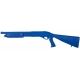 Blueguns Remington Model 870 Training Guns, Not Weighted, No Light/Laser Attachment, Rifle, w/18in Barrel, Pistol Grip, Blue, FS870PG